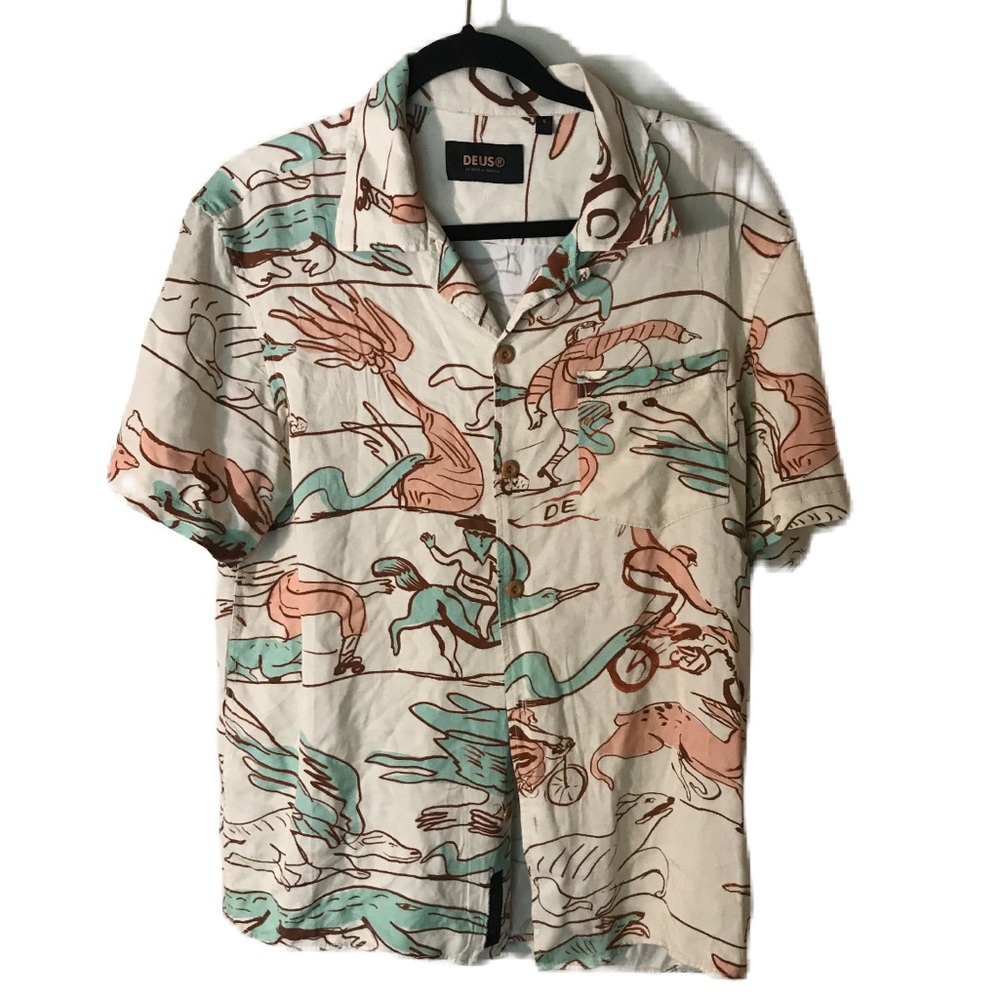 Deus Ex Machina Dean Lemonde Men's Multicolor Graphic Shirt